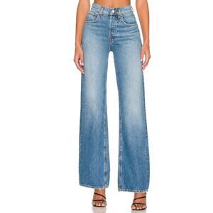 Grlfrnd 'Brooklyn' Blue High Rise Straight Size 28